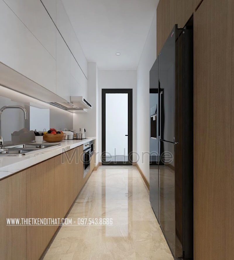 Tủ bếp gỗ công nghiệp thiết kế thông minh, tận dụng không gian chứa đồ cho phòng bếp Tủ bếp đẹp, sang trọng và đẳng cấp