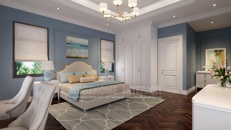 Nếu bạn đang có nhu cầu tìm kiếm mẫu giường ngủ đẹp thì mẫu giường ngủ bọc da tân cổ điển đơn giản này sẽ là sự lựa chọn không tồi đâu nhé!