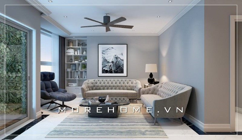 khách Sofa phòng khách cung cấp sự thoải mái và thân thiện khi bước vào phòng khách.